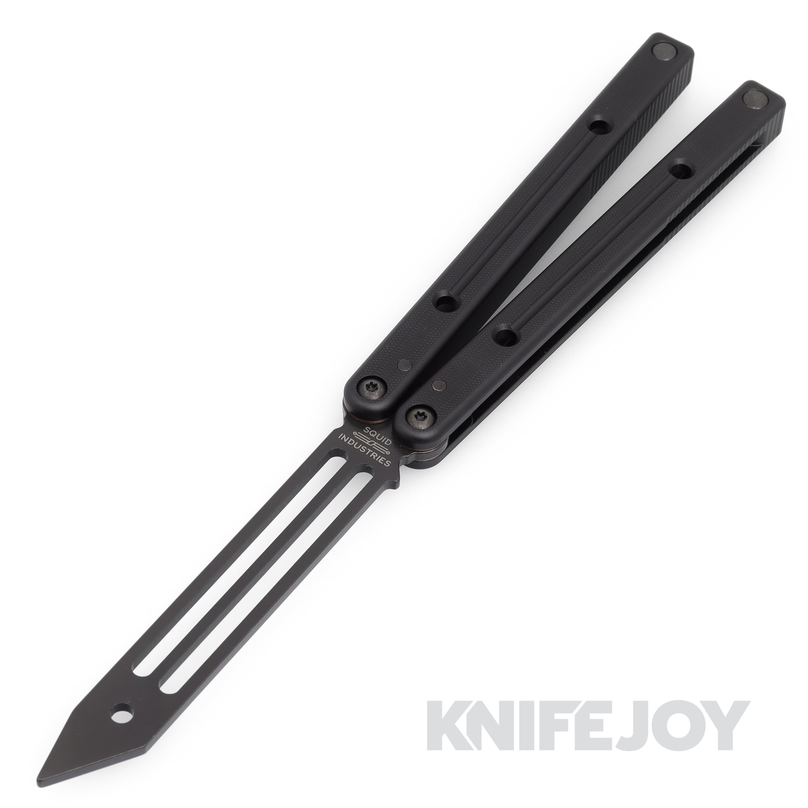 Squid Industries Knives Inked Black Squidtrainer V4 Balisong