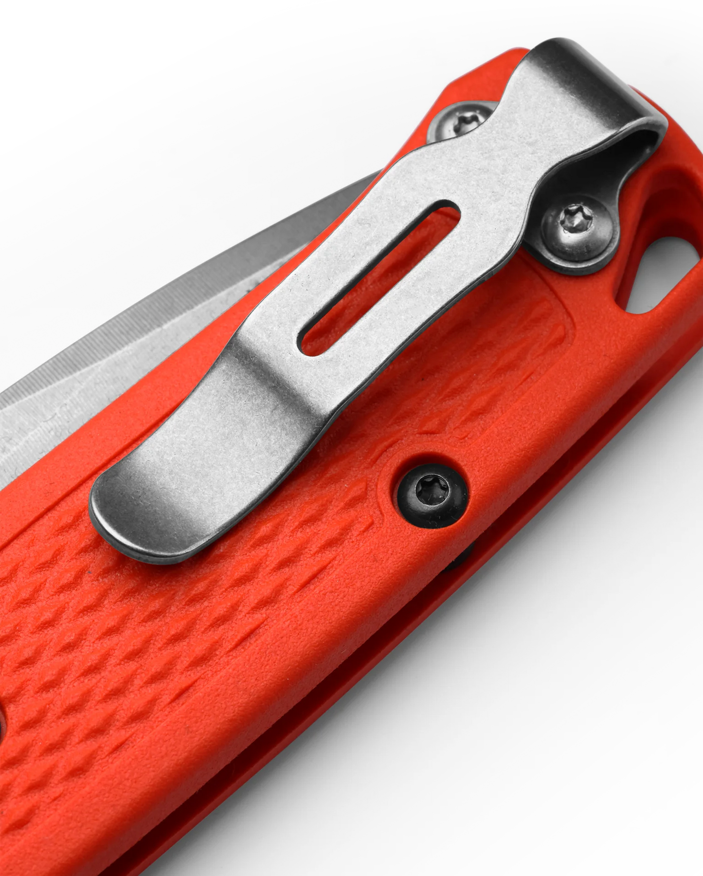 Benchmade Mini Bugout Drop Point Knife with Knife Sharpener in Orange -  Yahoo Shopping