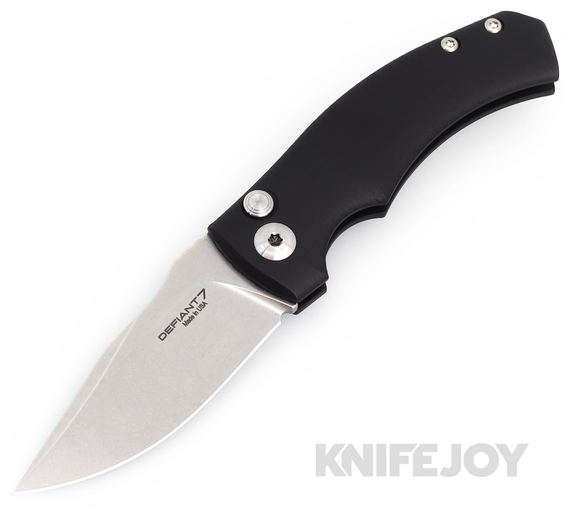 Defiant 7 Knives Prototype Valmara Auto Folder CPM 154 Stonewash Blade ...