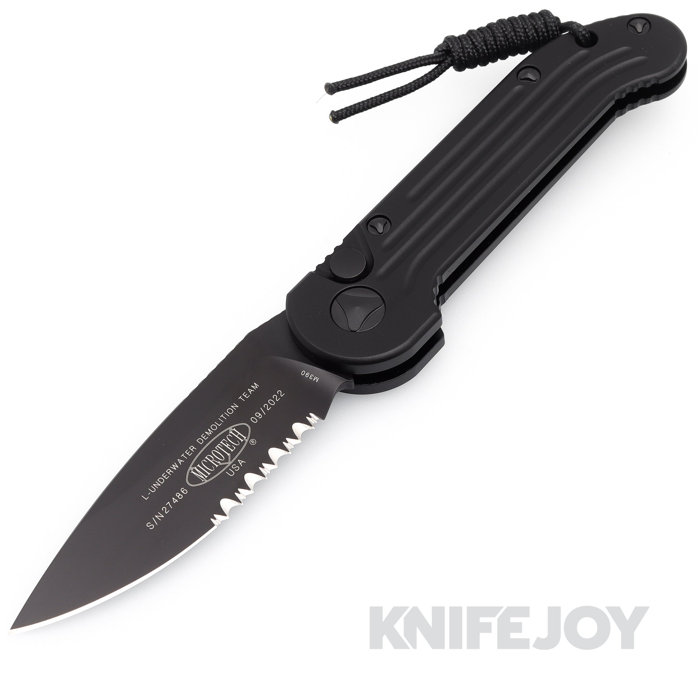 MICROTECH 135-2T Auto L.U.D.T. Tactical Standard Blade with Black Hand ...